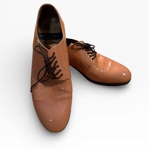 Paul Smith Patent Coral Oxford Shoes UK Sz 37 US 6/6.5 Eclectic Grandpa Academia